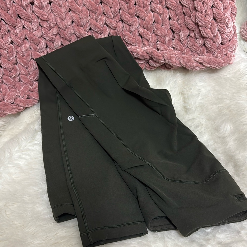 LULU LEMON MOSS DEEP GREEN LEGGING